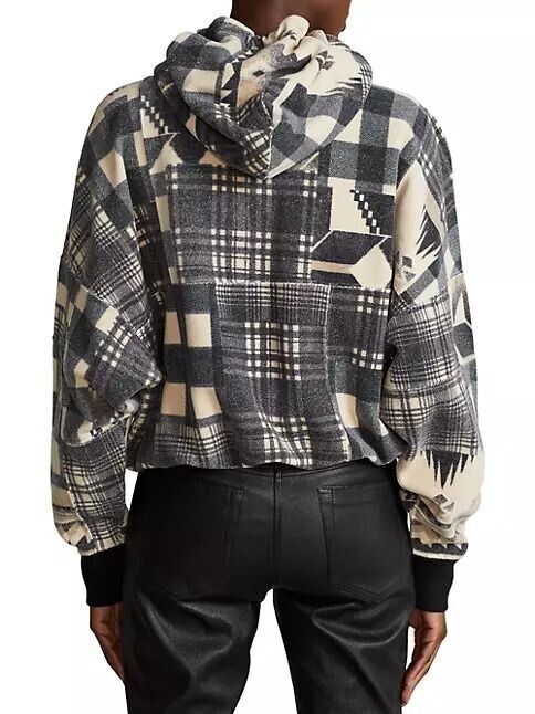 NEW Polo Ralph Lauren Women's Fleece Patchwork Hoodie