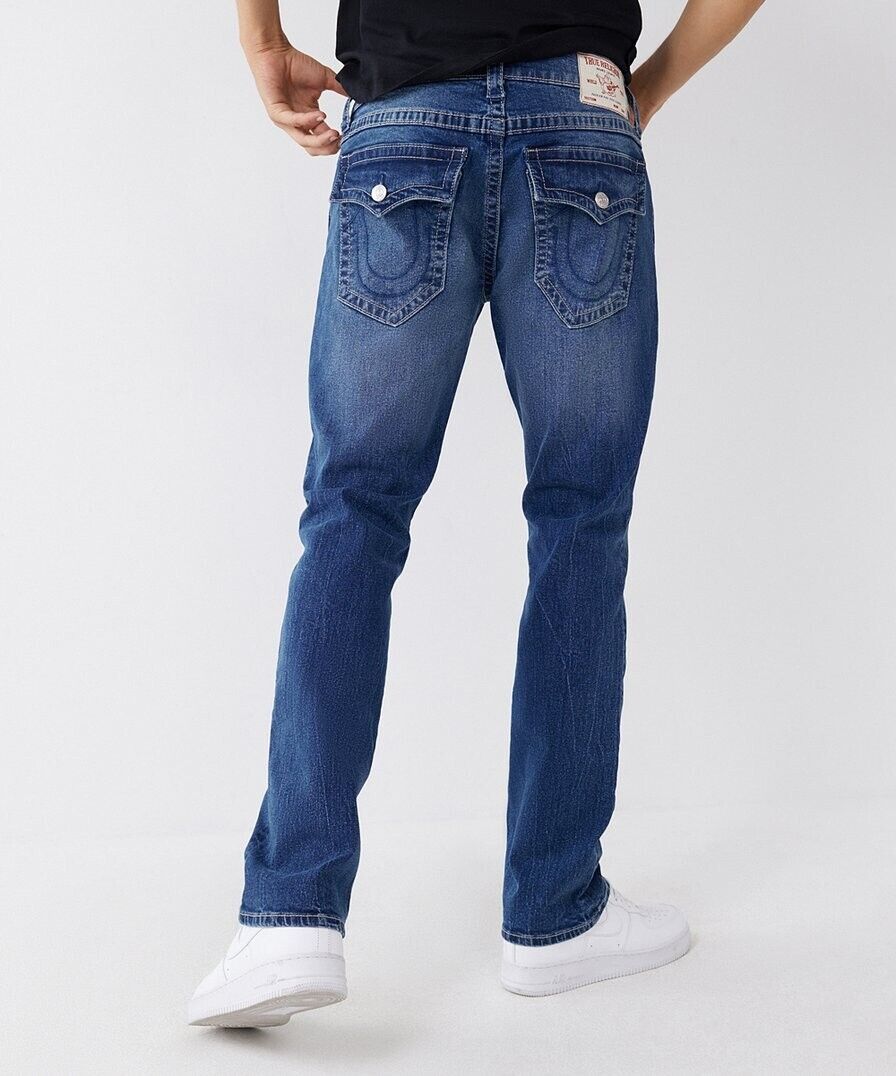 True Religion Men's Geno Flap Slim Jean