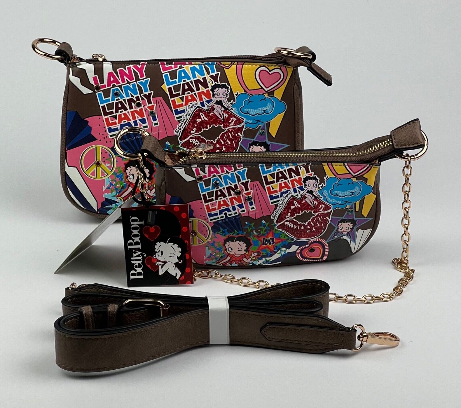 NEW! Betty Boop Women's shops Lany Vegan Shoulder Handbag