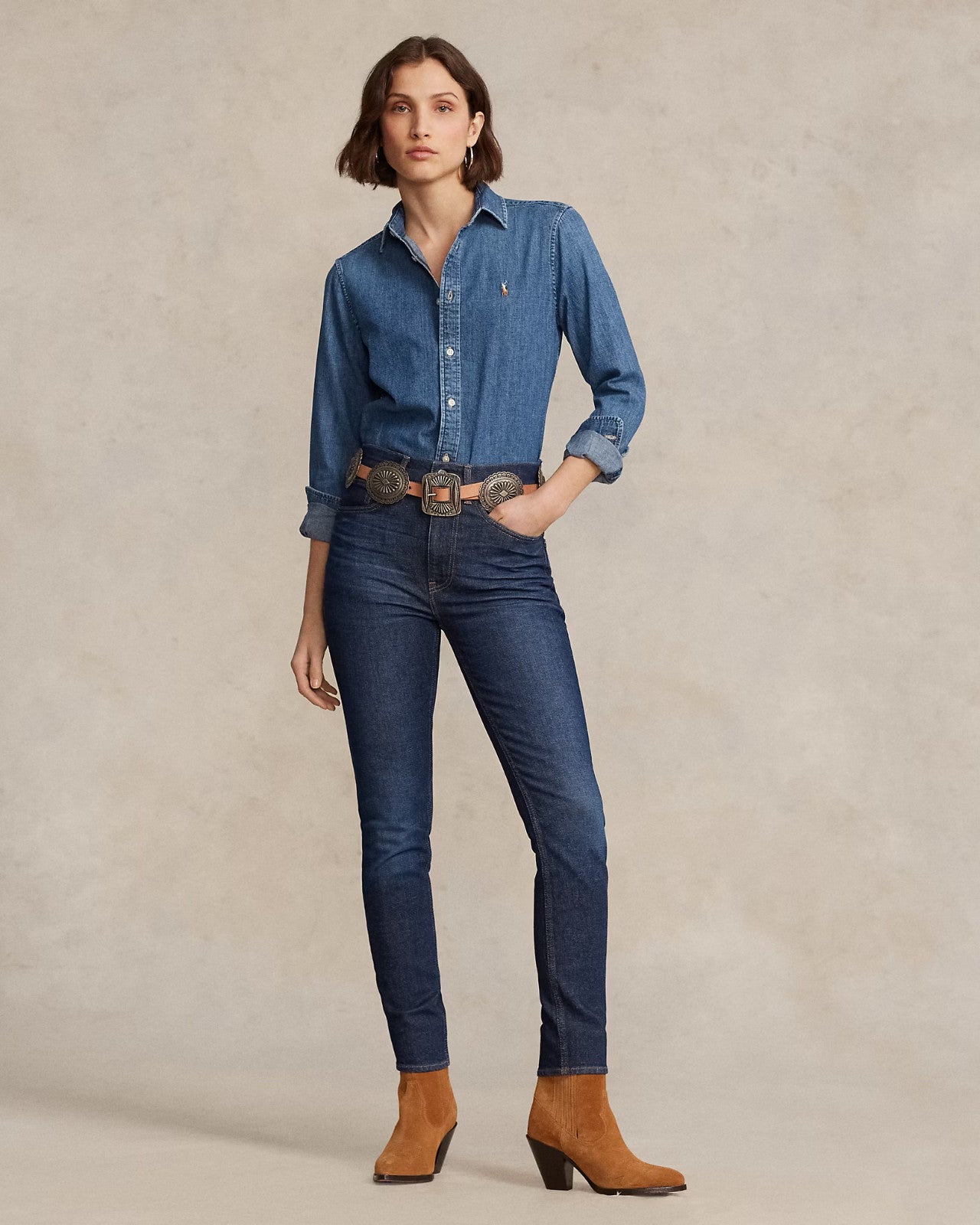 NEW Polo Ralph Lauren Women's 25 High-Rise Super-Slim Skinny Ankle Jean