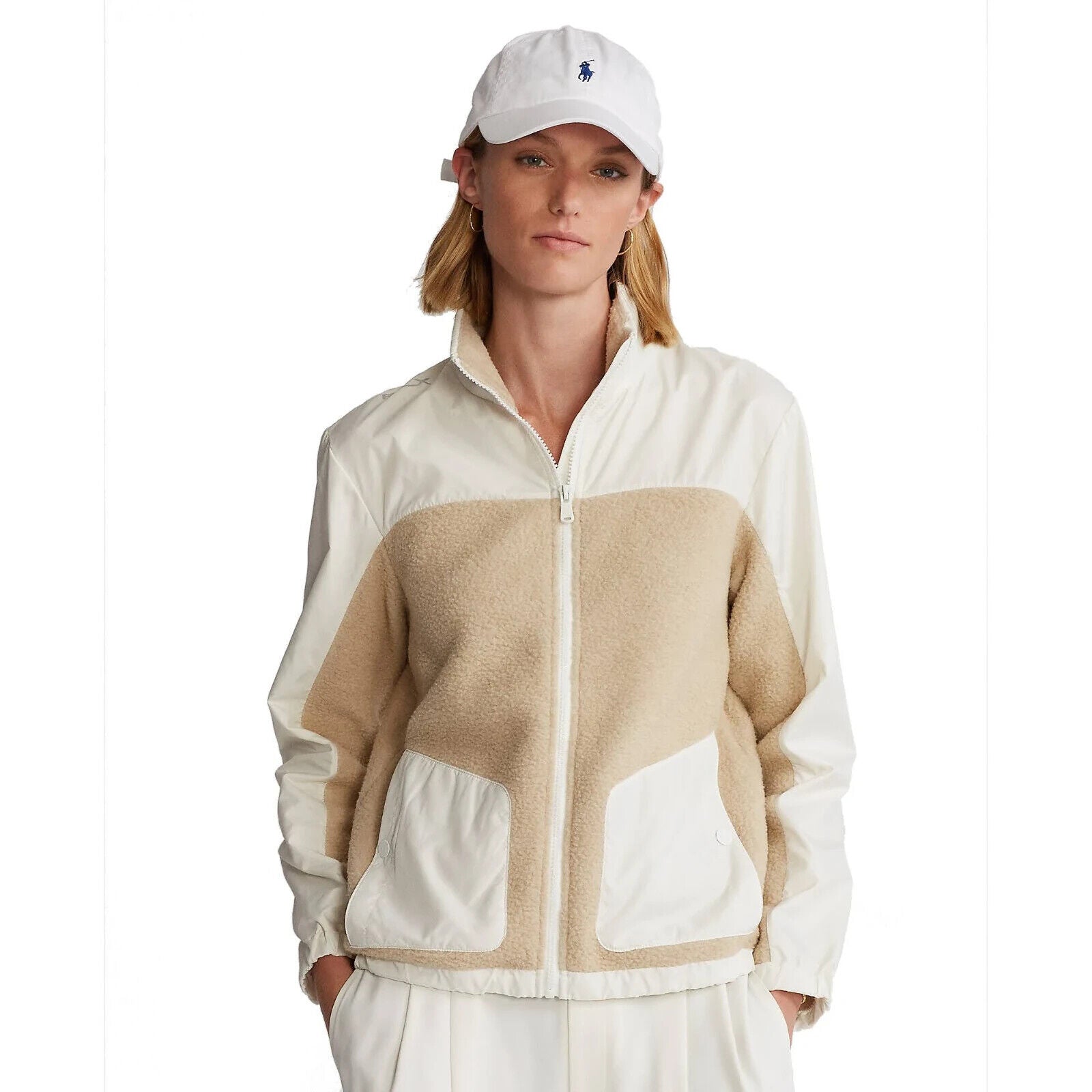 RLX Golf Ralph Lauren Women's Sherpa Hybrid Full-Zip Jacket