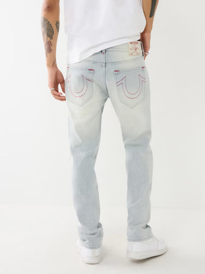 NEW! True Religion Men's 42 Geno Slim Light Blossom Wash Jeans NWT $159