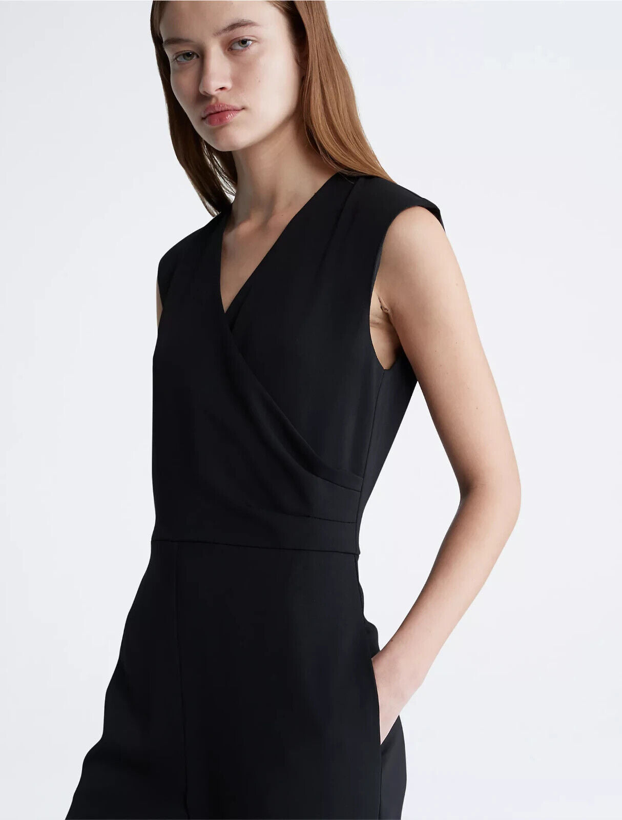 NEW! Calvin Klein Women's 14 Sleeveless Wrap Jumpsuit NWT $139