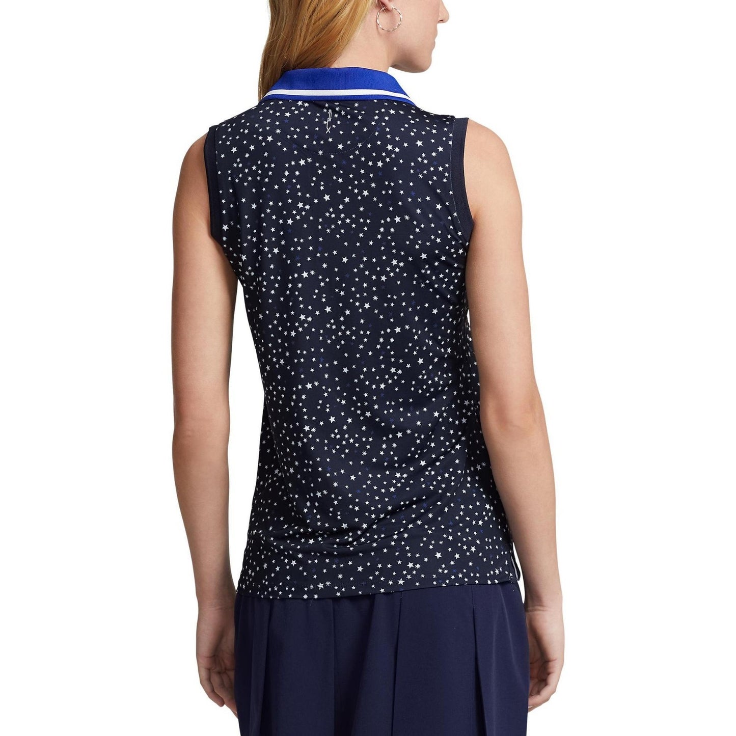NEW RLX Golf Ralph Lauren Women's Stars Print Sleeveless Polo • Reg Price $110