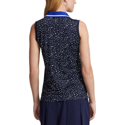 NEW RLX Golf Ralph Lauren Women's Stars Print Sleeveless Polo • Reg Price $110