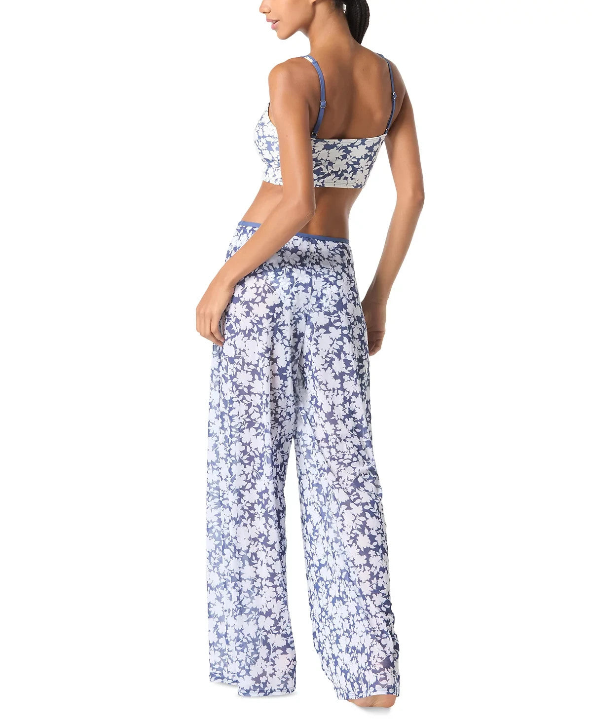 NEW Michael Kors Women's M Printed Pull On Cover-Up Pants NWT $94