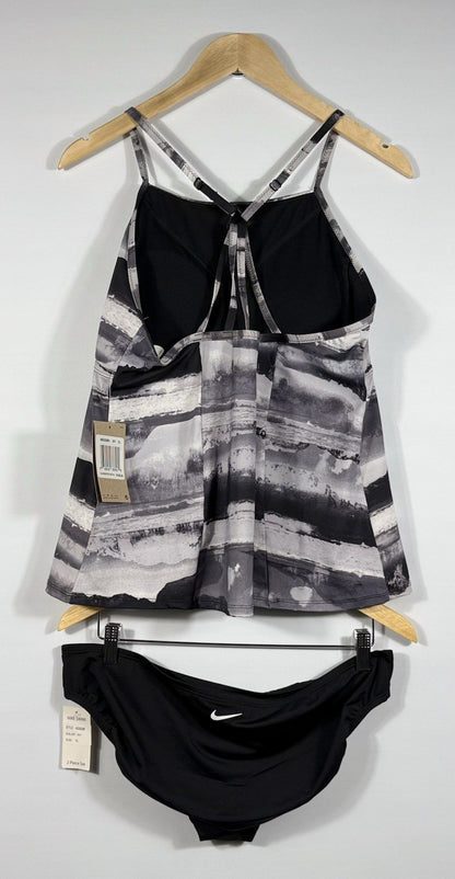 NEW Nike Women's XL Layered Swim Tankini Top & Bottom Set NWT $106