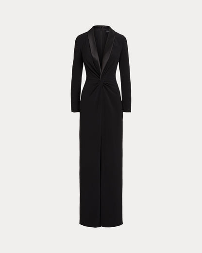 NEW Lauren Ralph Lauren Women's 14 Crepe Long-Sleeve Gown NWT $345