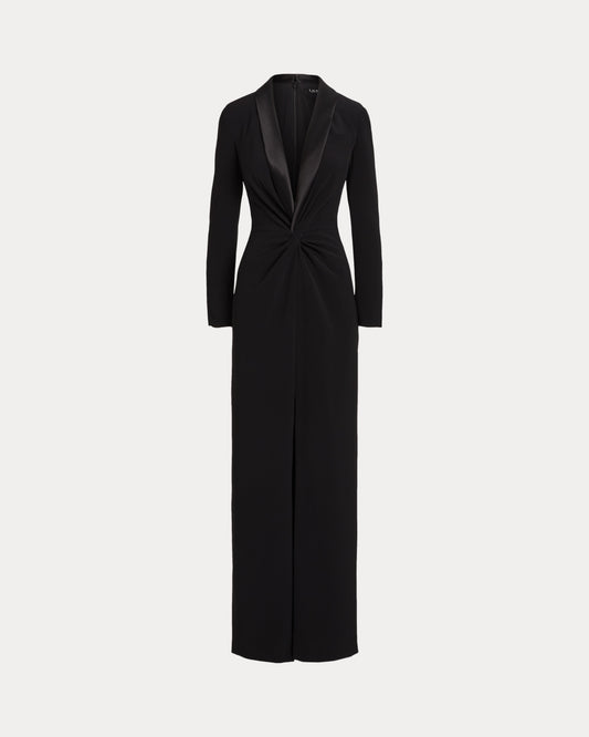 NEW Lauren Ralph Lauren Women's 14 Crepe Long-Sleeve Gown NWT $345