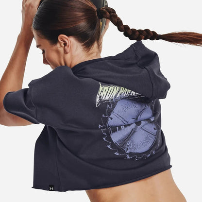 NEW Under Armour Women's XL Armour Project Rock Rival Terry Hoodie NWT $65