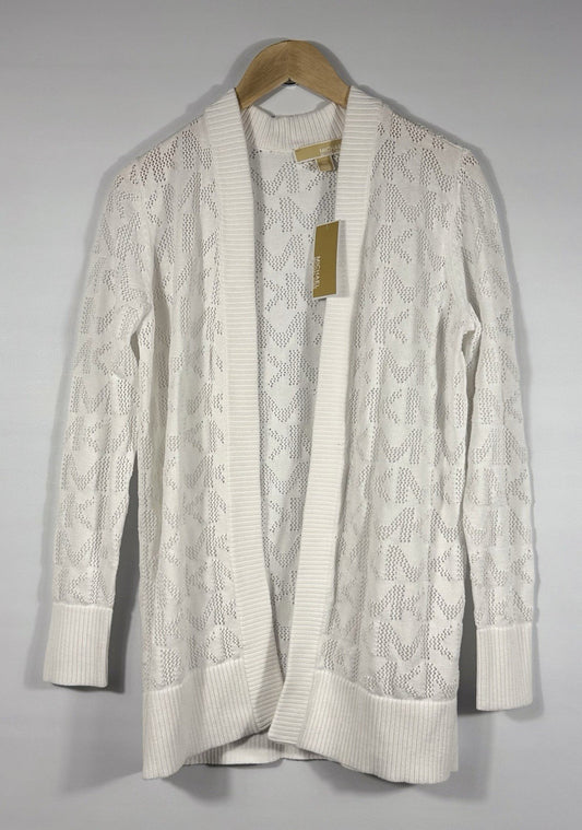 NEW Michael Kors Women's S Logo Open Front Cardigan NWT $125
