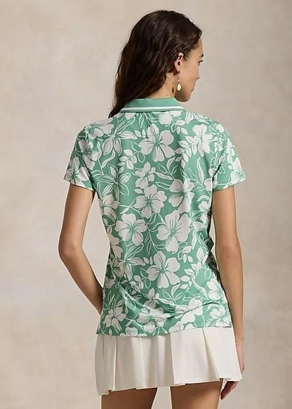 NEW RLX Golf Ralph Lauren Women's Tailored Fit Floral Polo Shirt