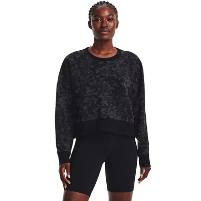 NEW Under Armour Women's S Rival Fleece Camo Crew Sweatshirt • Reg Price $60