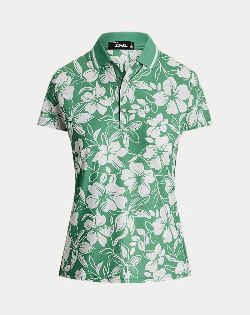 NEW RLX Golf Ralph Lauren Women's Tailored Fit Floral Polo Shirt