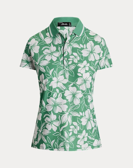 NEW RLX Golf Ralph Lauren Women's Tailored Fit Floral Polo Shirt