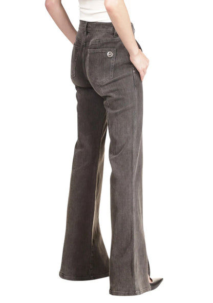 NEW! MICHAEL Michael Kors Women's 14 Slit Flared-Leg Jeans NWT $155