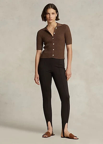 NEW! Polo Ralph Lauren Women's S Stirrup Stretch Side-Zip Legging NWT $298