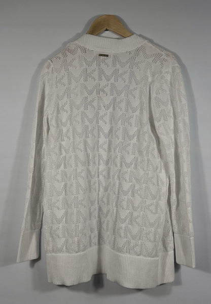 NEW Michael Kors Women's S Logo Open Front Cardigan NWT $125