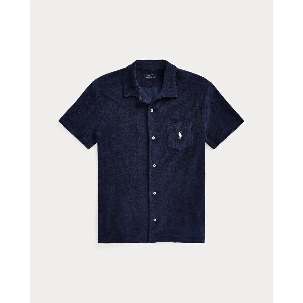 NEW! Polo Ralph Lauren Men's L Terry Camp Shirt NWT $125