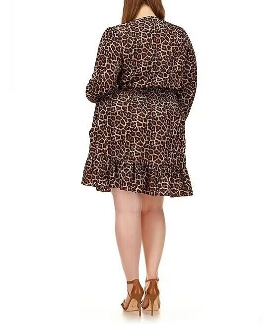 NEW! MICHAEL Michael Kors Women's Plus 3X Julia Smocked-Waist Dress NWT $165