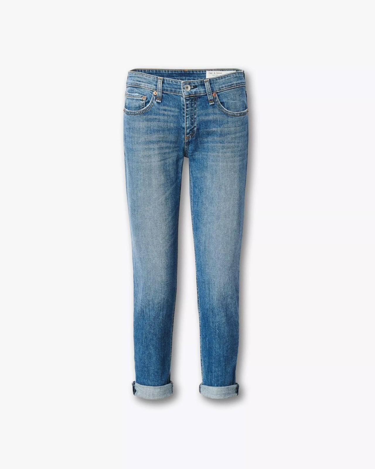 NEW Rag & Bone Women's 27 Julienne Dre Low-Rise Slim Boyfriend Jeans