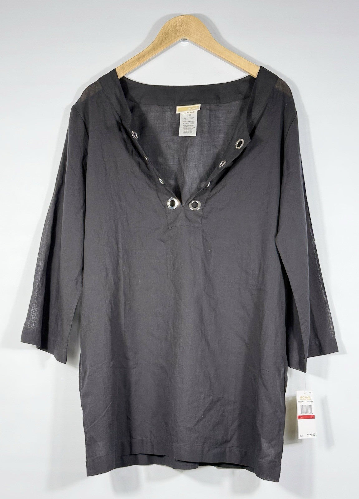 NEW MICHAEL Michael Kors Women's XS Eyelet Beachwear Cover-Up NWT $122