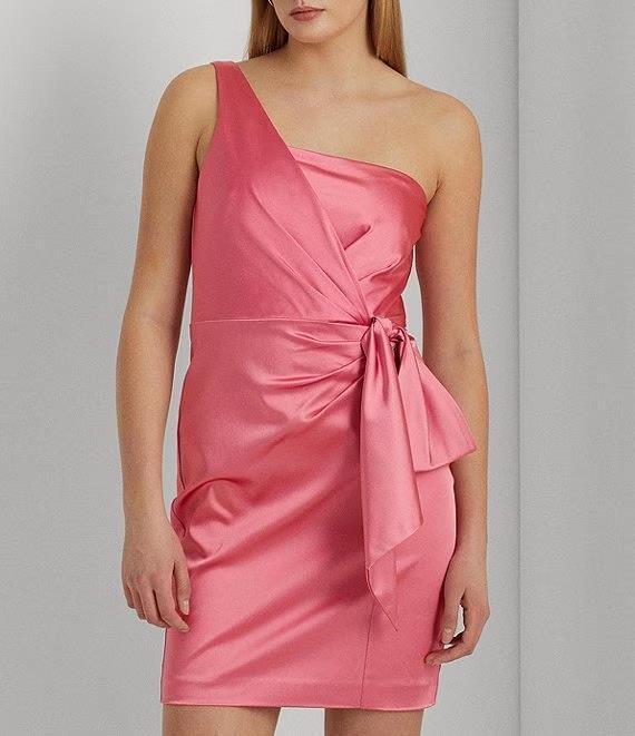 NEW! Lauren Ralph Lauren Women's 14 Structured Satin-Cocktail Dress NWT $265