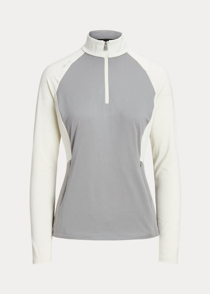 NEW! RLX Golf Ralph Lauren Women' XXS Color-Blocked Jersey Zip Pullover NWT $148
