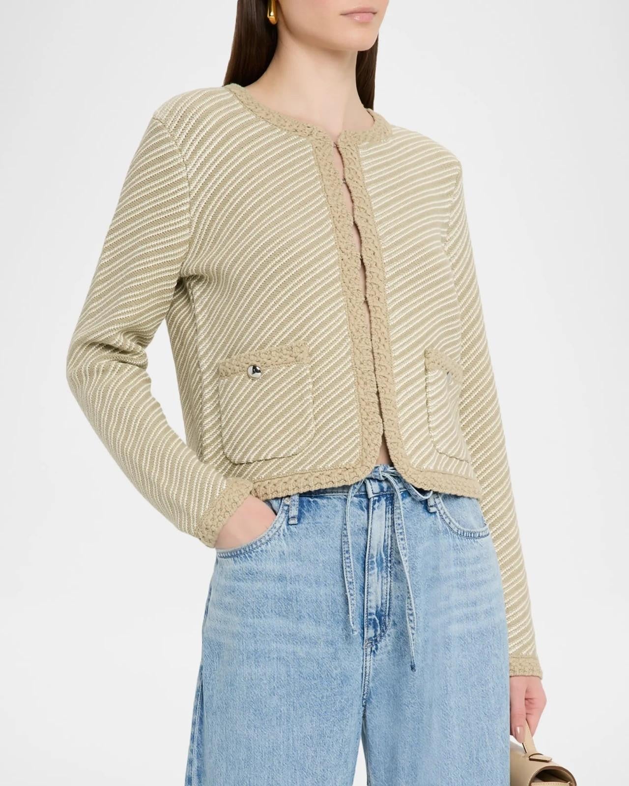 NEW Rag & Bone Women's XXS Eucalyptus Claire Tailored Cardigan