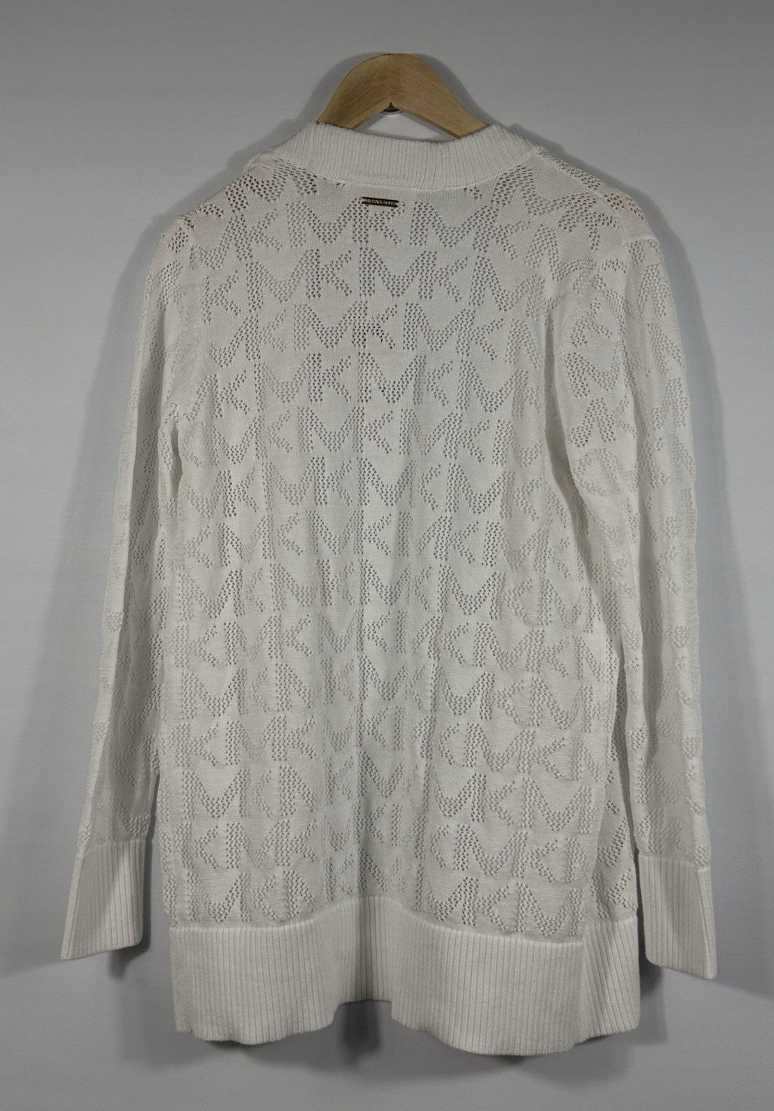 NEW Michael Kors Women's L Logo Open Front Cardigan NWT $125