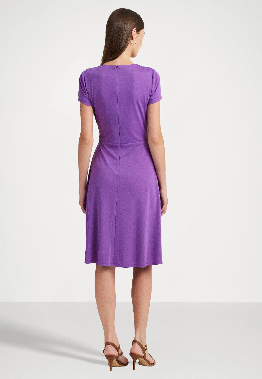 NEW! Lauren Ralph Lauren Women's 14 Surplice Jersey Dress NWT $145