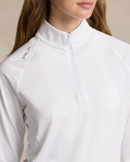NEW RLX Ralph Lauren Women's M Jersey Quarter-Zip Pullover • Reg Price $128