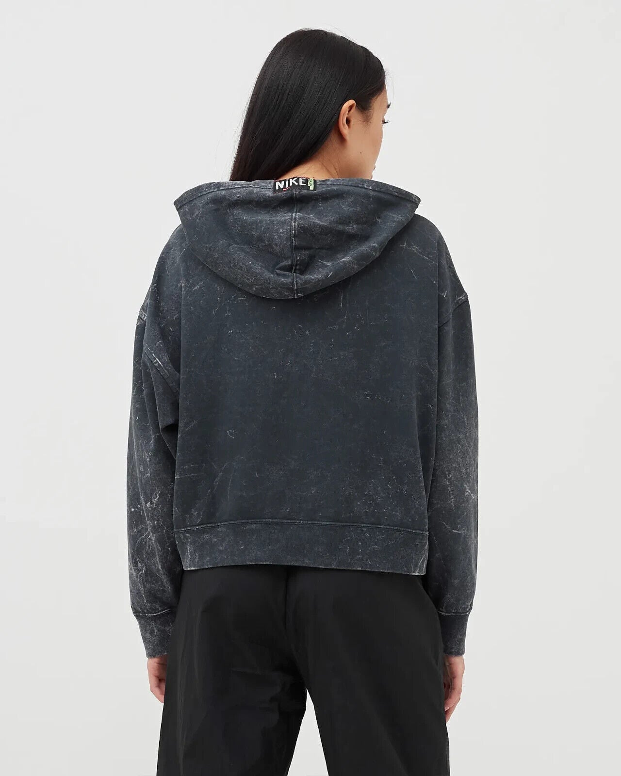 NEW! Nike Women's L Logo Washed Cotton Hoodie