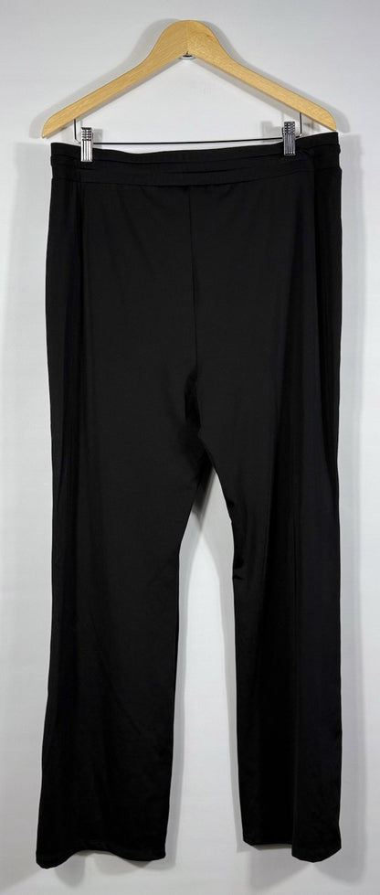 Michael Kors Women's XL Logo Stripe Wide-Leg Side Slit Drawstring Pant NWT $125