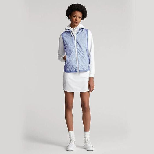 NEW RLX Golf Ralph Lauren Women's Printed Terry Sleeveless Full-Zip Vest