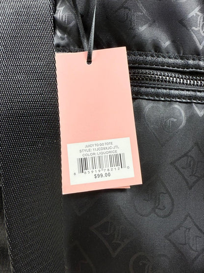 NEW Juicy Couture Women's Large To Go Logo Tote Bag with Coin Pouch NWT $99