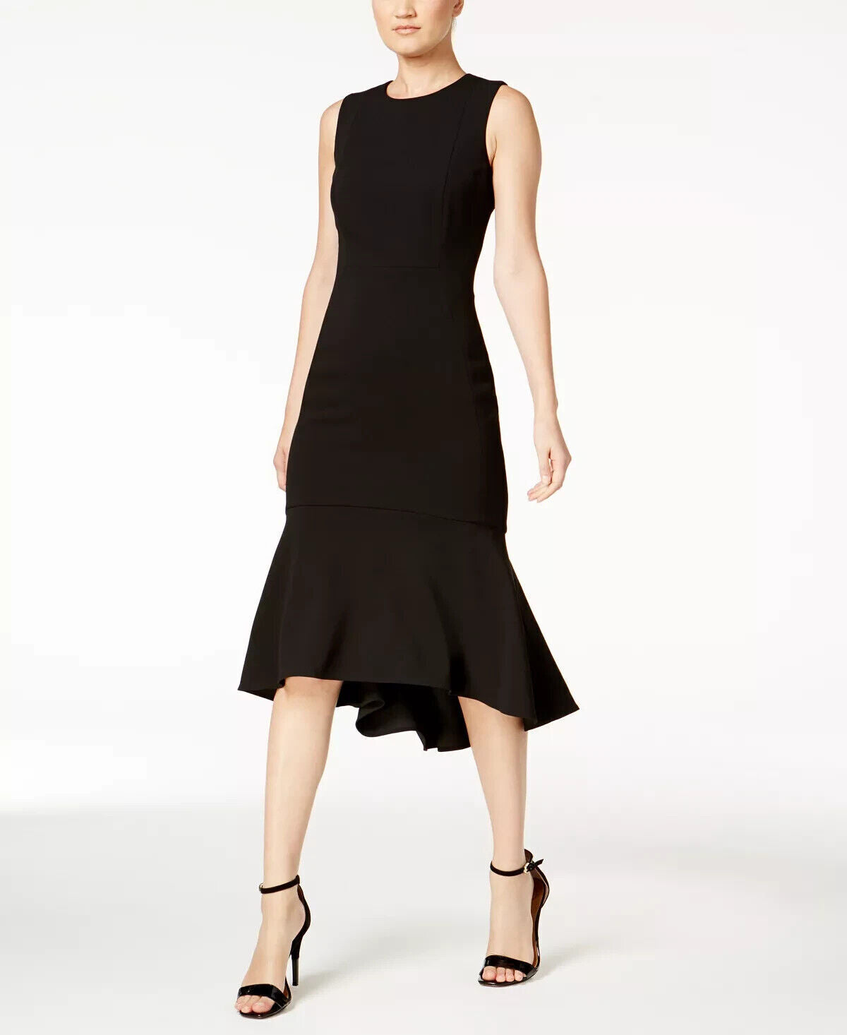 NEW! Calvin Klein Women's 8 High-Low Midi Scuba Dress NWT $134