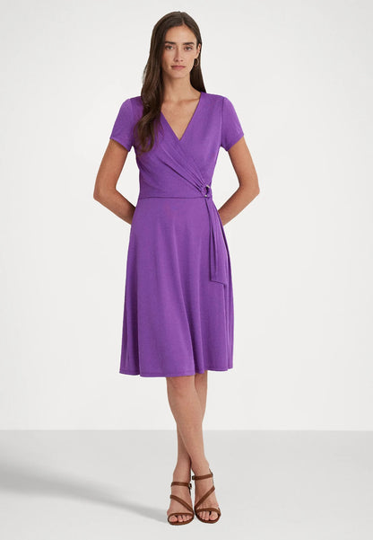 NEW Lauren Ralph Lauren Women's 14 Surplice Jersey Dress NWT $145