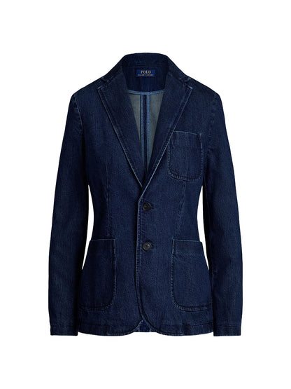 NEW Polo Ralph Lauren Women's 6 Cotton Denim Single-Breasted Blazer NWT $498