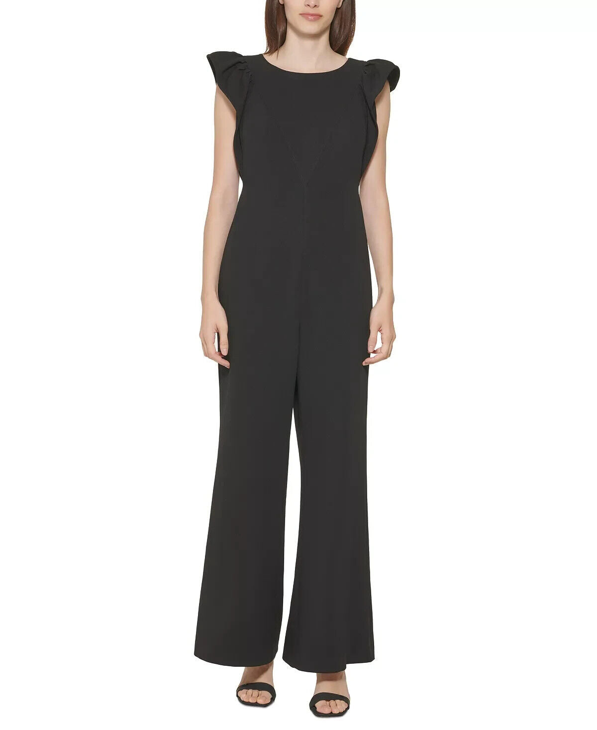 NEW! Calvin Klein Women's 14 Flutter-Sleeve Jumpsuit NWT $139