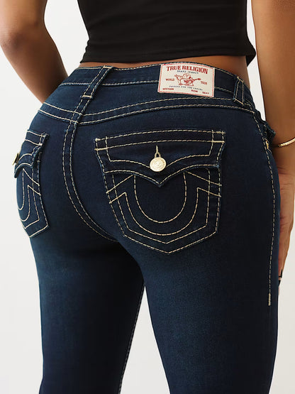 NEW True Religion Women's 29 Becca Mid Rise Big T Bootcut Jean NWT $204