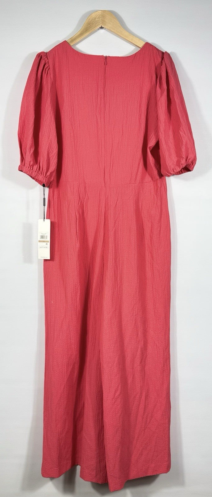 NEW Calvin Klein Women's 12 Puff-Sleeve V Neck Jumpsuit • Reg Price $144