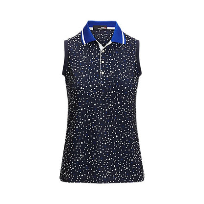 NEW RLX Golf Ralph Lauren Women's Stars Print Sleeveless Polo • Reg Price $110