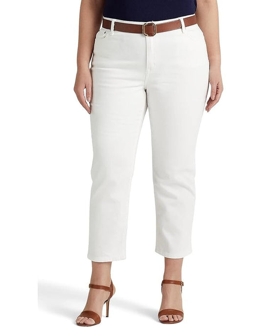 NEW! Lauren Ralph Lauren Women's 16W High-Rise Skinny Crop Jeans NWT $109.50