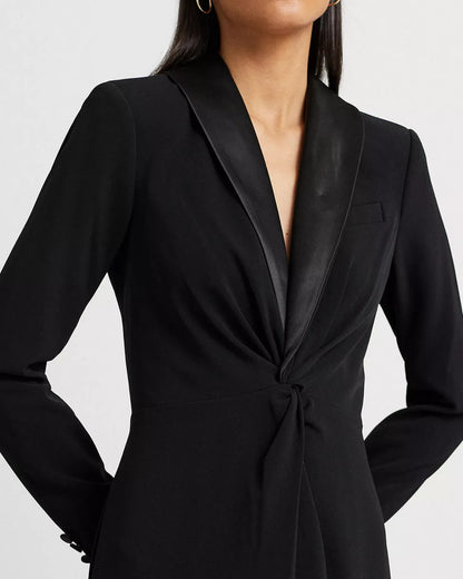 NEW Lauren Ralph Lauren Women's 14 Crepe Long-Sleeve Gown NWT $345