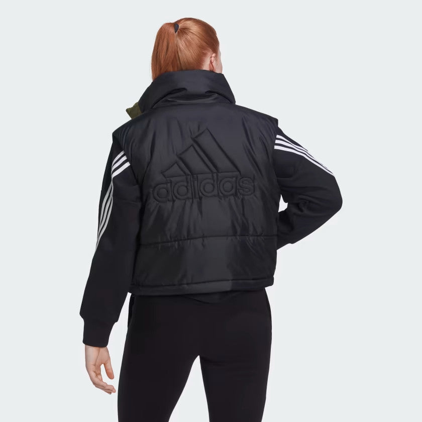 NEW! Adidas Women's XL Sportswear 3-Stripes Insulated Zip Vest