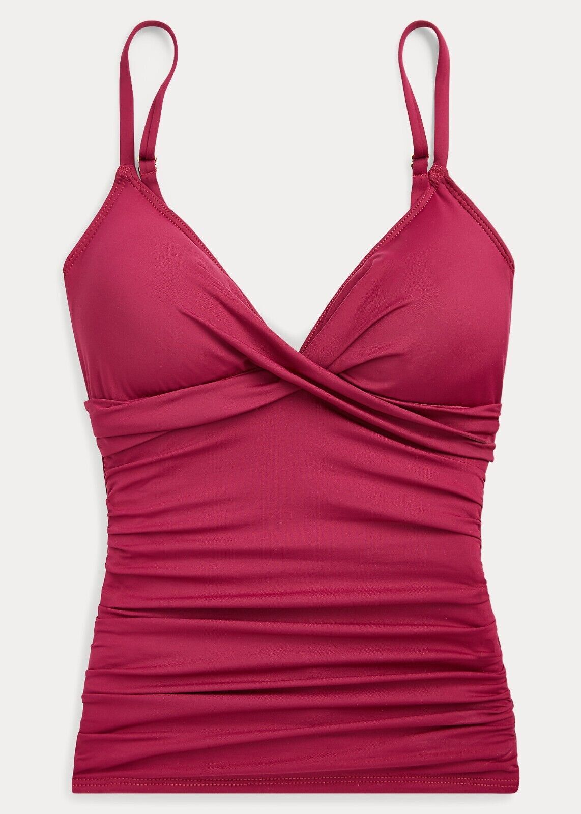 NEW Lauren Ralph Lauren Women's 14 Slimming Ruched Tankini Top & Bottom NWT $145