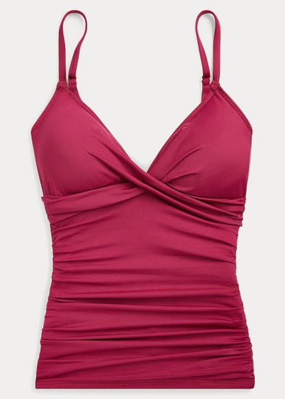 NEW Lauren Ralph Lauren Women's 14 Slimming Ruched Tankini Top & Bottom NWT $145