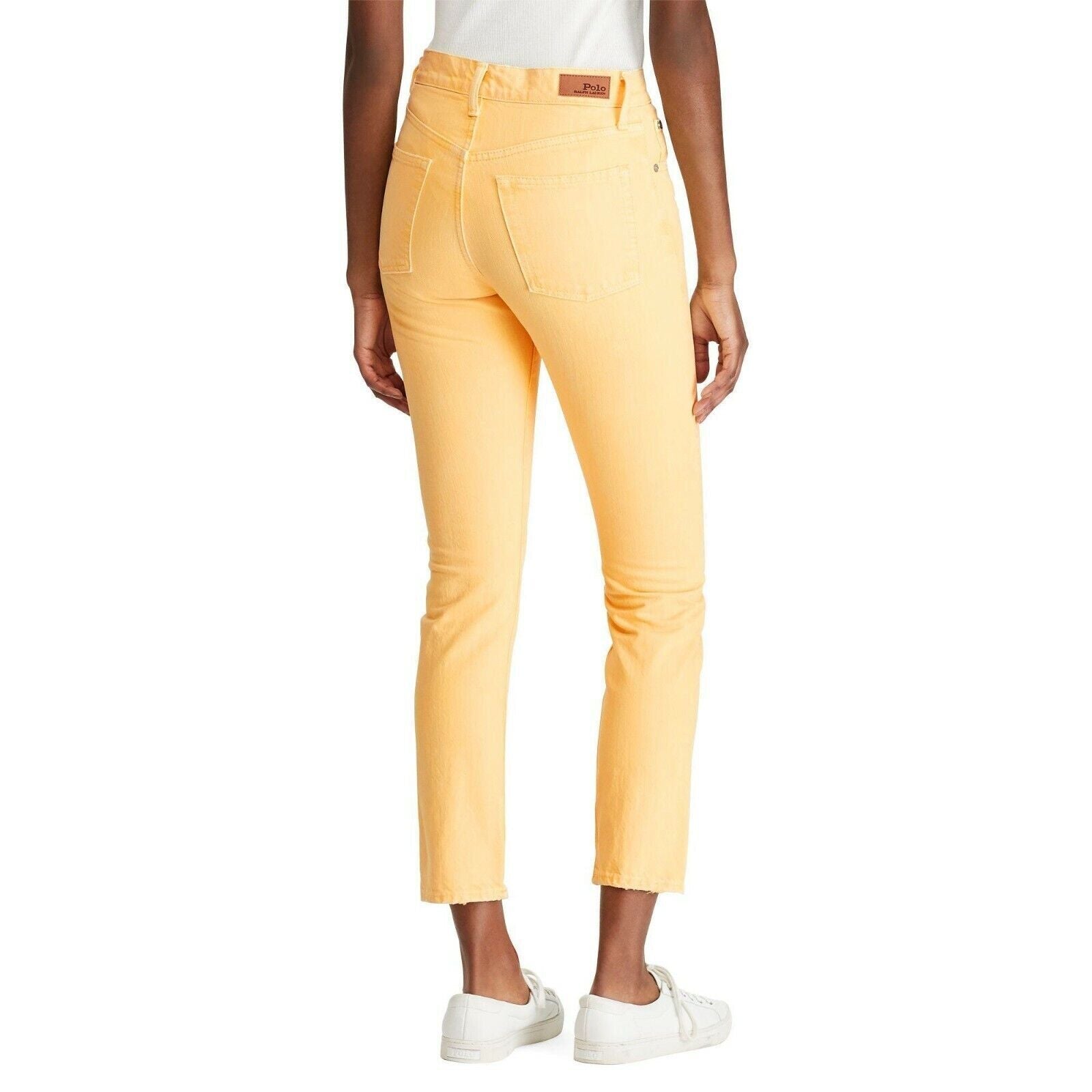 NEW! Polo Ralph Lauren Women's 26 Yellow Callen High-rise Slim Jeans NWT $168