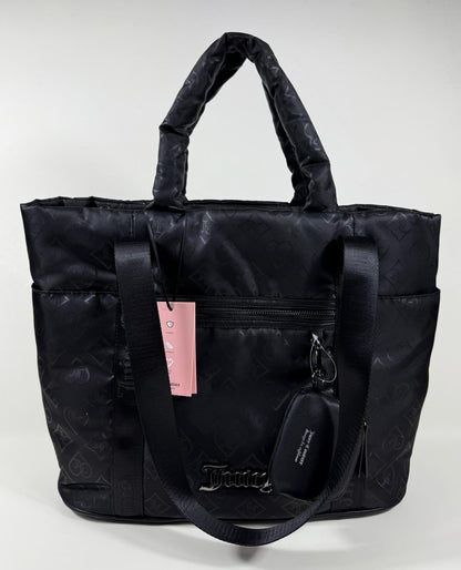 NEW Juicy Couture Women's Large To Go Logo Tote Bag with Coin Pouch NWT $99